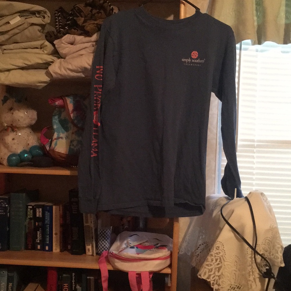 Small blue long sleeve shirt, unknown original price
